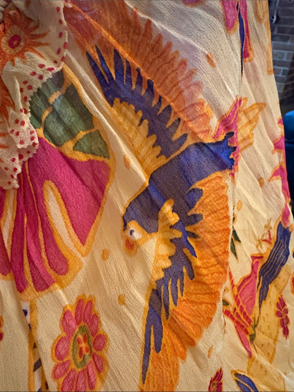 FARM RIO Tropical Print V-Neck Maxi Dress in Yellow - Picture 12 of 12